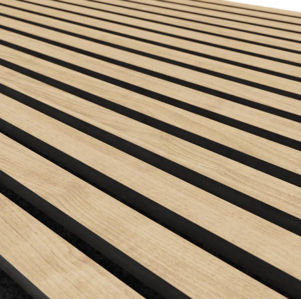 Wash Oak Acoustic Wall Panel Sample - Image 2